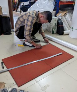 Tấm cao su xốp đỏ silicone dày 20 ly