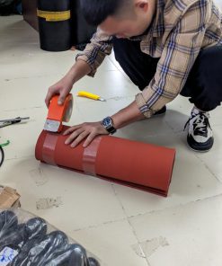 Tấm cao su xốp đỏ silicone dày 15 ly