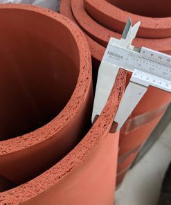 Tấm cao su xốp đỏ silicone dày 6 ly