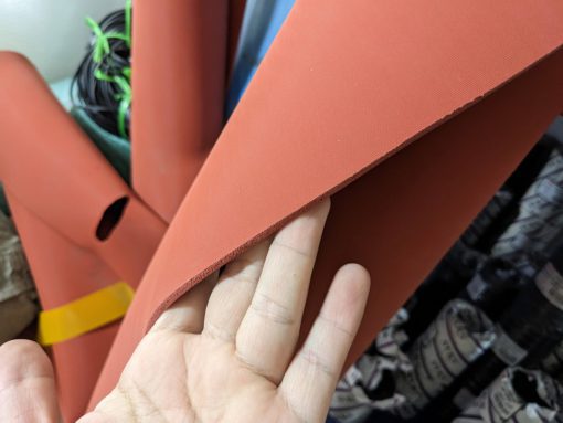 Tấm cao su xốp đỏ silicone dày 8 ly