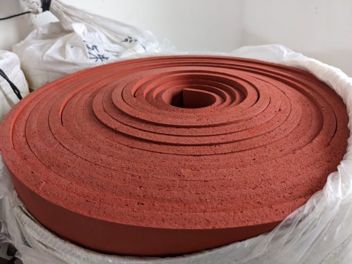 Tấm cao su xốp đỏ silicone dày 5 ly
