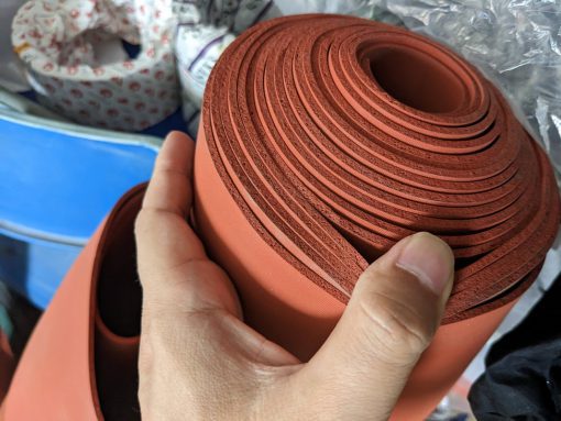 Tấm cao su xốp đỏ silicone dày 15 ly - Hình ảnh 4