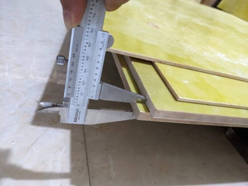 Tấm phíp vàng Epoxy dày 12 ly (12mm)