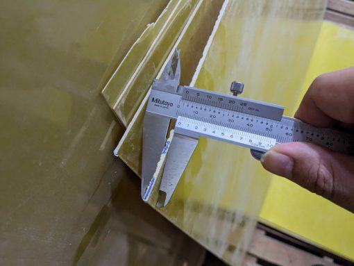 Tấm phíp vàng Epoxy dày 2 ly (2mm) - Hình ảnh 4
