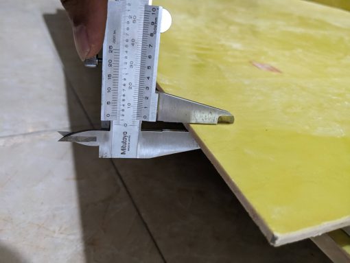 Tấm phíp vàng Epoxy dày 40 ly (40mm)